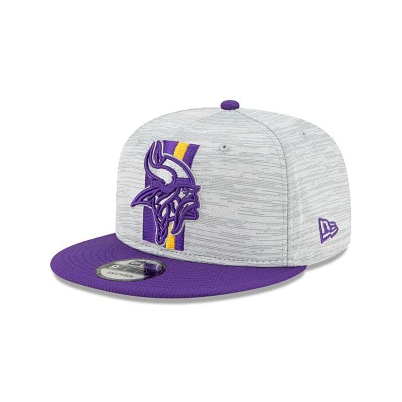 NFL Minnesota Vikings Official Training 9Fifty Snapback (KYT4790) - Purple New Era Caps